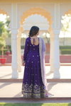 KA 1206 Star Georgette With Gown With Dupatta Wholesalers In Delhi